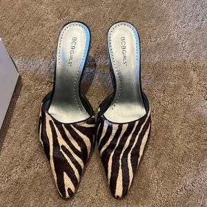 women’s brown camel bcb girls heels